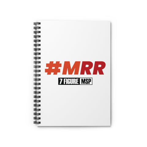 7 Figure MSP Spiral Notebook - Ruled Line - #MRR (White)