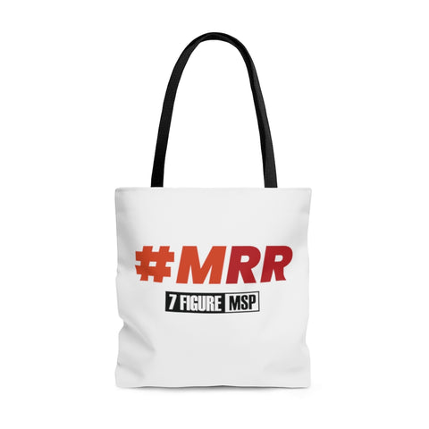 7 Figure MSP AOP Tote Bag - #MRR (White)
