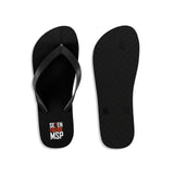 7 Figure MSP Unisex Flip-Flops - #MRR (Black)