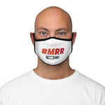 7 Figure MSP Fitted Polyester Face Mask - #MRR (White)