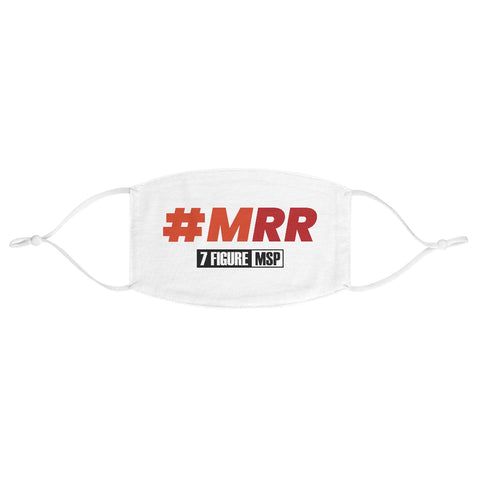 7 Figure MSP Fabric Face Mask - #MRR (White)