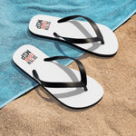 7 Figure MSP Unisex Flip-Flops (White)