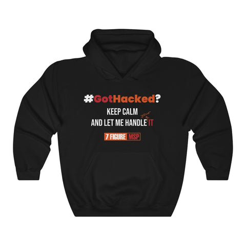 7 Figure MSP Unisex Heavy Blend™ Hooded Sweatshirt - Got Hacked (Dark)