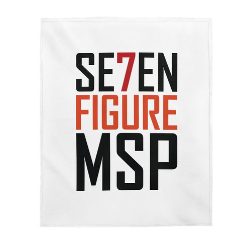 7 Figure MSP Velveteen Plush Blanket