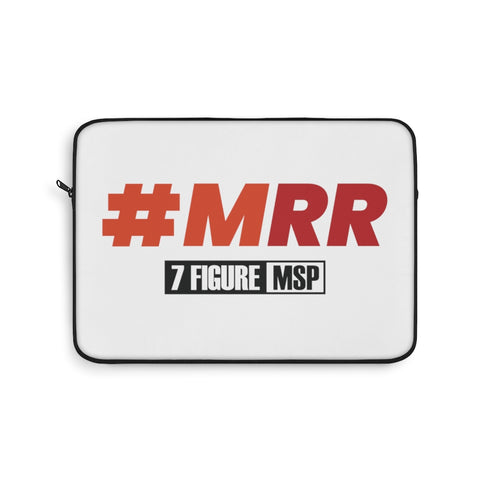 7 Figure MSP Laptop Sleeve - #MRR (White)