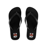 7 Figure MSP Unisex Flip-Flops - #MRR (Black)