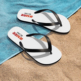 7 Figure MSP Unisex Flip-Flops - #MRR (White)