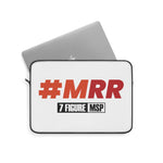 7 Figure MSP Laptop Sleeve - #MRR (White)